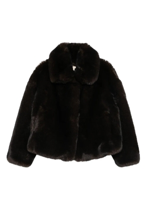 Vanessa Bruno classic-collar shearling jacket - Brown