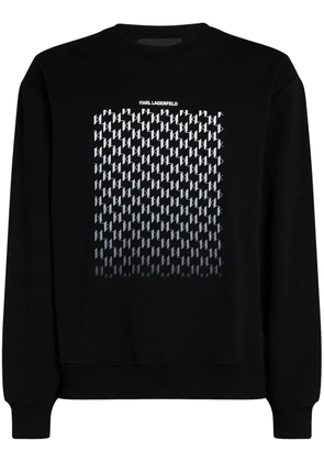 Karl Lagerfeld monogram-degrad� sweatshirt - Black