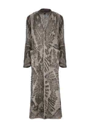 Avant Toi open-front long cardigan - Grey