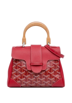 Goyard Pre-Owned 2019 Mini Goyardine Saigon Souple satchel - Red