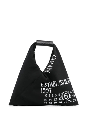 MM6 Maison Margiela numbers-motif tote bag - Black