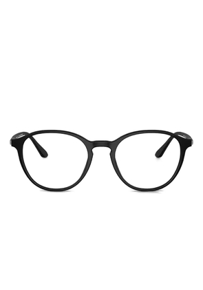 Giorgio Armani round-frame glasses - Black