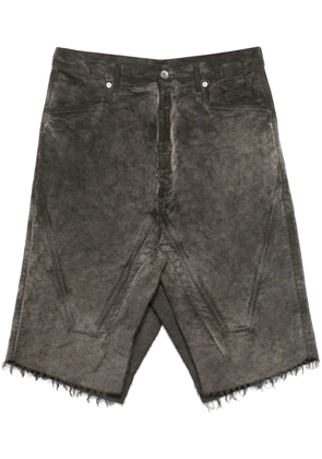 Rick Owens DRKSHDW Silvered midi skirt - Brown