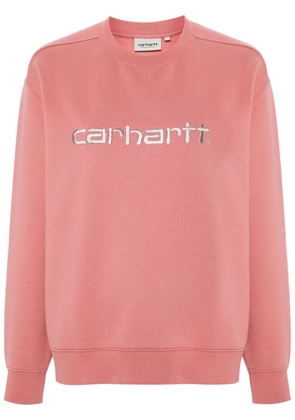 Carhartt WIP logo-embroidered sweatshirt - Pink