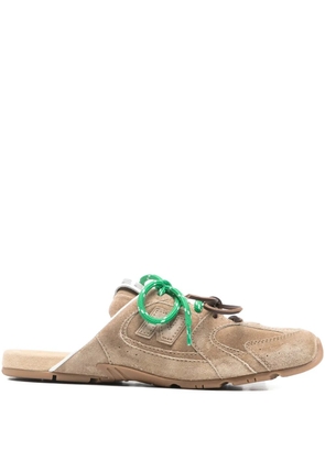 Miu Miu x New Balance 530 SL suede mules - Neutrals