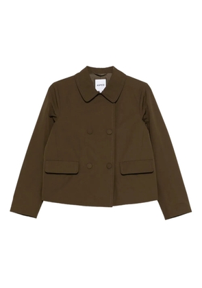 ASPESI double-breasted collared jacket - Green