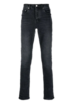 Purple Brand logo-patch straight-leg jeans - Black