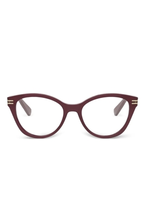 Bvlgari cat-eye glasses - Red