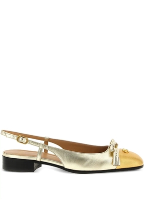 Valentino Garavani Valet Du Ro bow slingback - Gold