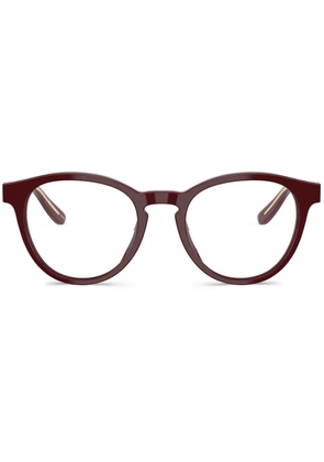 Giorgio Armani round-frame glasses - Red
