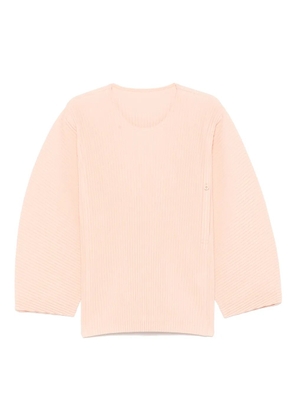 Homme Plissé Issey Miyake plissé-effect T-shirt - Orange