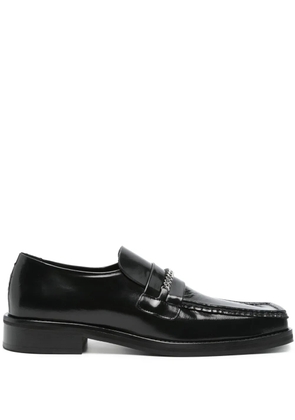 Martine Rose square-toe loafers - Black