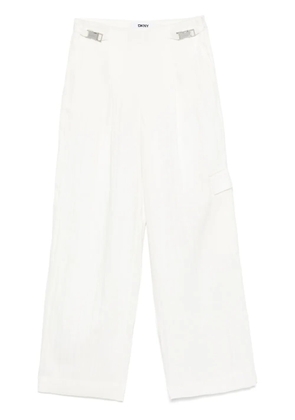 DKNY twill-weave cargo trousers - White