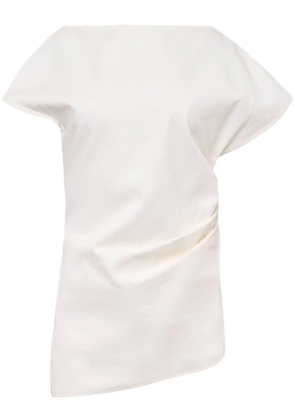JW Anderson asymmetric draped top - White