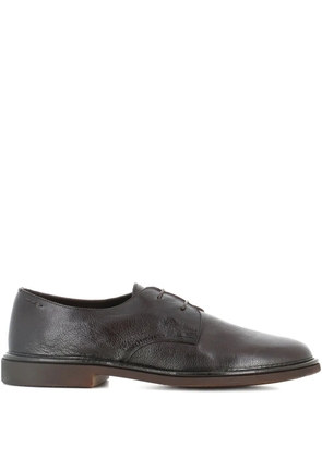 Alexander Hotto textured leather derby shoes - Brown