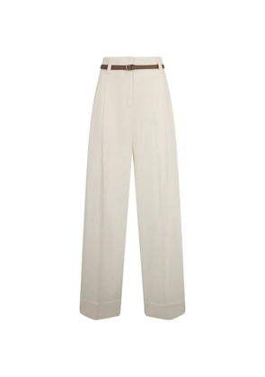 Peserico high-waisted belted trousers - Neutrals