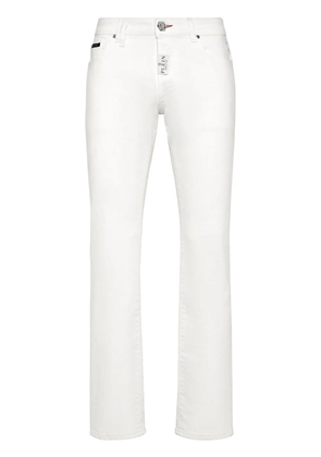 Philipp Plein low-rise straight-leg jeans - White