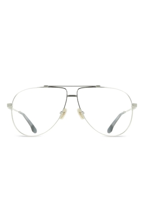 Victoria Beckham Eyewear metal pilot-frame glasses - Silver