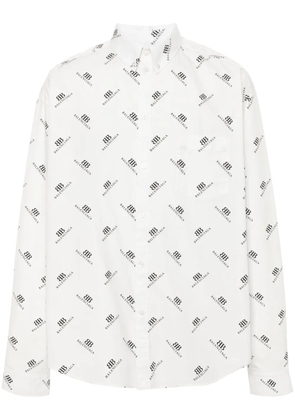 Balenciaga BB-print cotton T-shirt - White