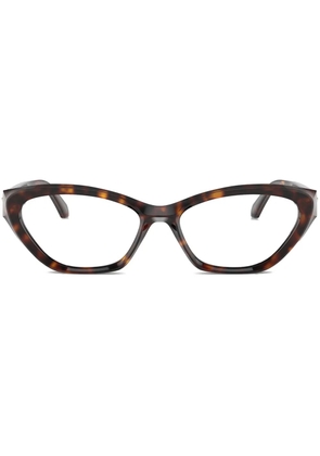 Versace Eyewear Medusa Plaque glasses - Brown