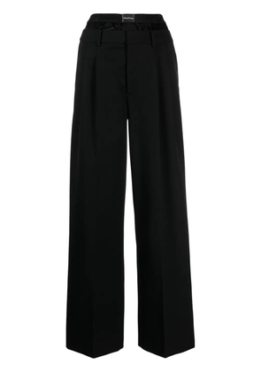 Alexander Wang layered-design wool trousers - Black