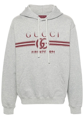 Gucci Double G mélange cotton hoodie - Grey