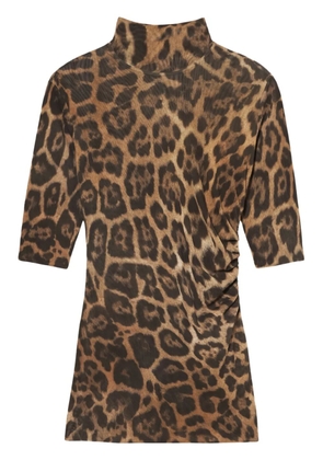 Stella McCartney leopard-print top - Brown
