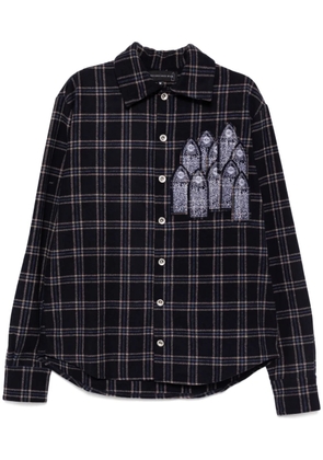 Who Decides War logo patch long-sleeves shirt - Blue