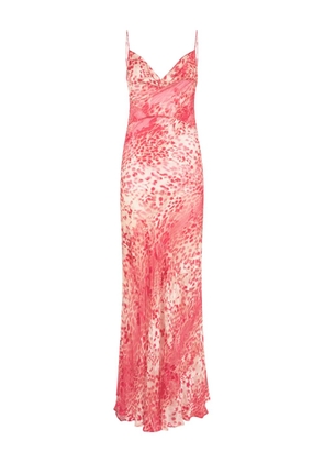 Roberto Cavalli animal print maxi dress - Red