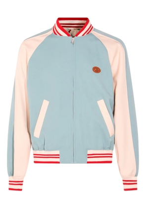 Valentino Garavani embroidered cat-motif bomber jacket - Blue