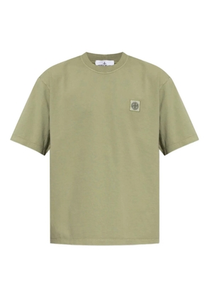 Stone Island logo-patch cotton T-shirt - Green