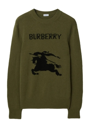 Burberry intarsia-knit sweater - Green
