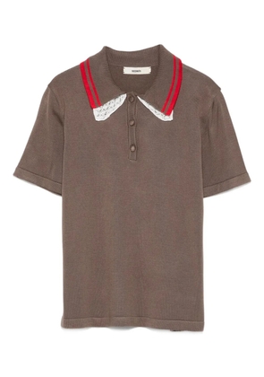 SIEDRES short sleeve polo shirt - Brown