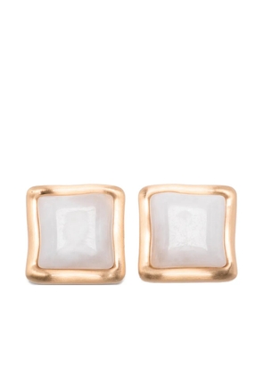 Cult Gaia square suni earrings - White