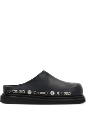 Toga Virilis studded clogs - Black