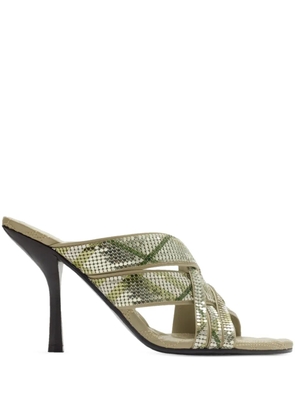 Burberry 90mm checked sandals - Neutrals