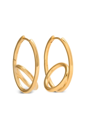Otiumberg 14K yellow gold Spiralis oval-circle hoop earrings