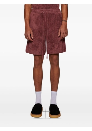 The Elder Statesman chenille shorts - Red