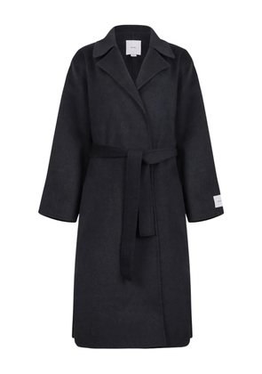 Calvin Klein wool-blend belted coat - Grey
