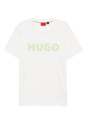 HUGO logo-print T-shirt - Neutrals