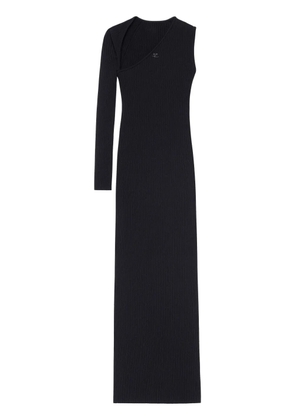 Courrèges ribbed-knit maxi dress - Black
