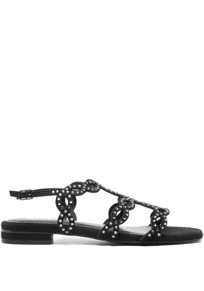 Bibi Lou embellished chain-link sandals - Black