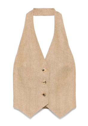 Max Mara Sauro waistcoat - Brown