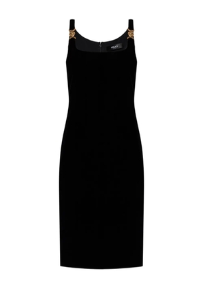Versace Medusa-embellishment mini dress - Black
