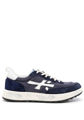 Premiata logo-appliqué low-top sneakers - Blue