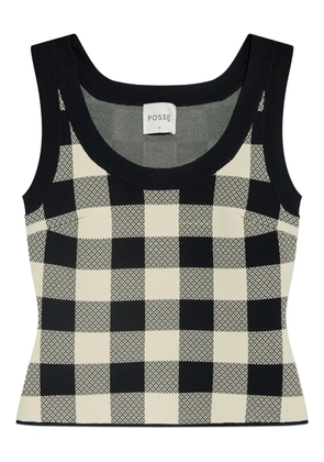 Posse gingham sleeveless top - HERITAGE PLAID