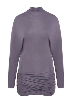 Christopher Esber Luna draped jersey mini dress - Purple