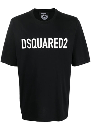 DSQUARED2 logo print cotton T-shirt - Black