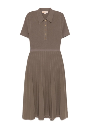 Michael Kors knitted polo dress - Brown