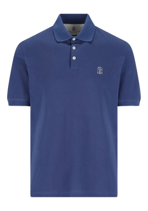 Brunello Cucinelli cotton polo shirt - Blue